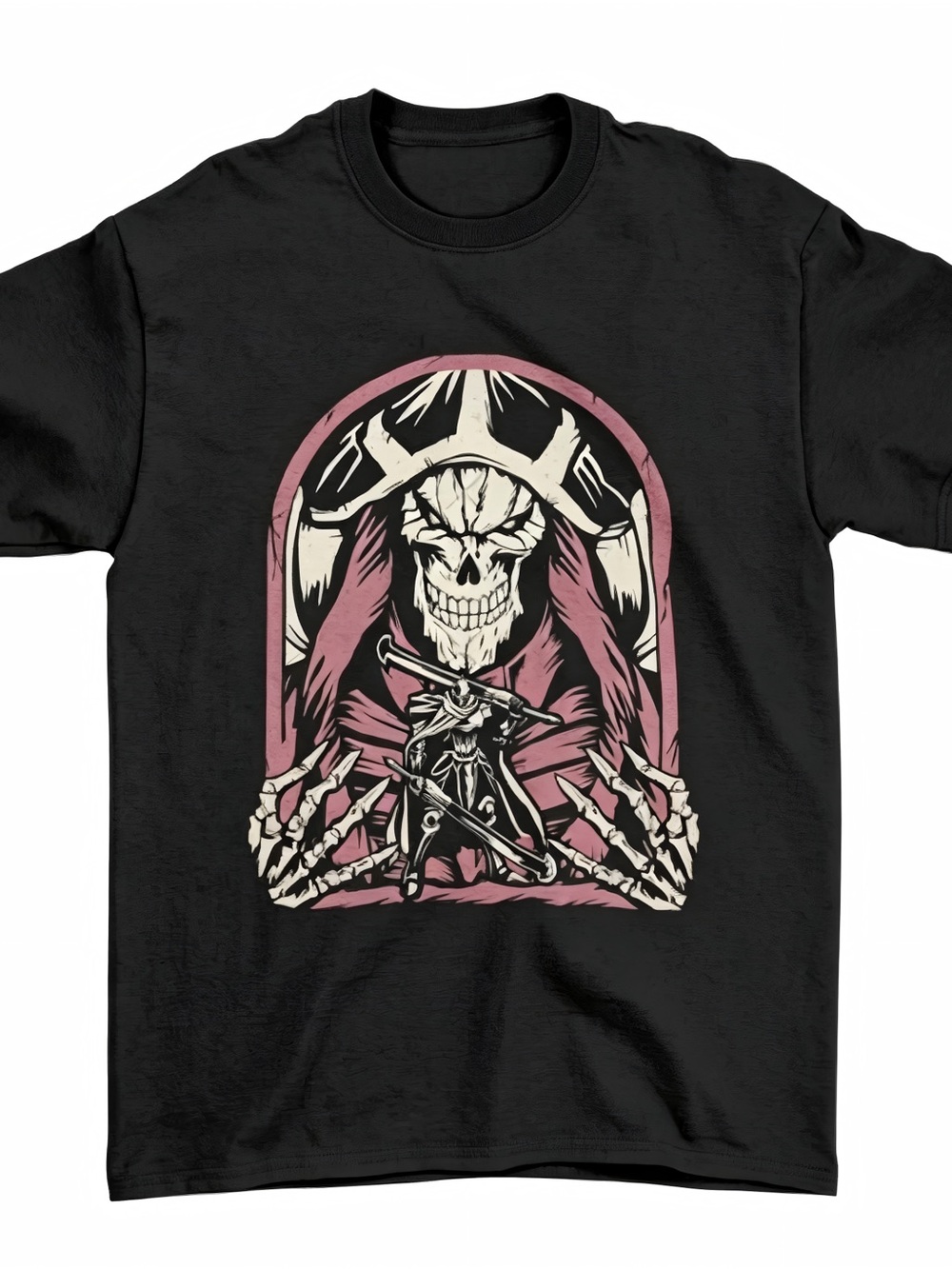 Overlord Skull Anime Classic Womens Mens T-shirt Unisex